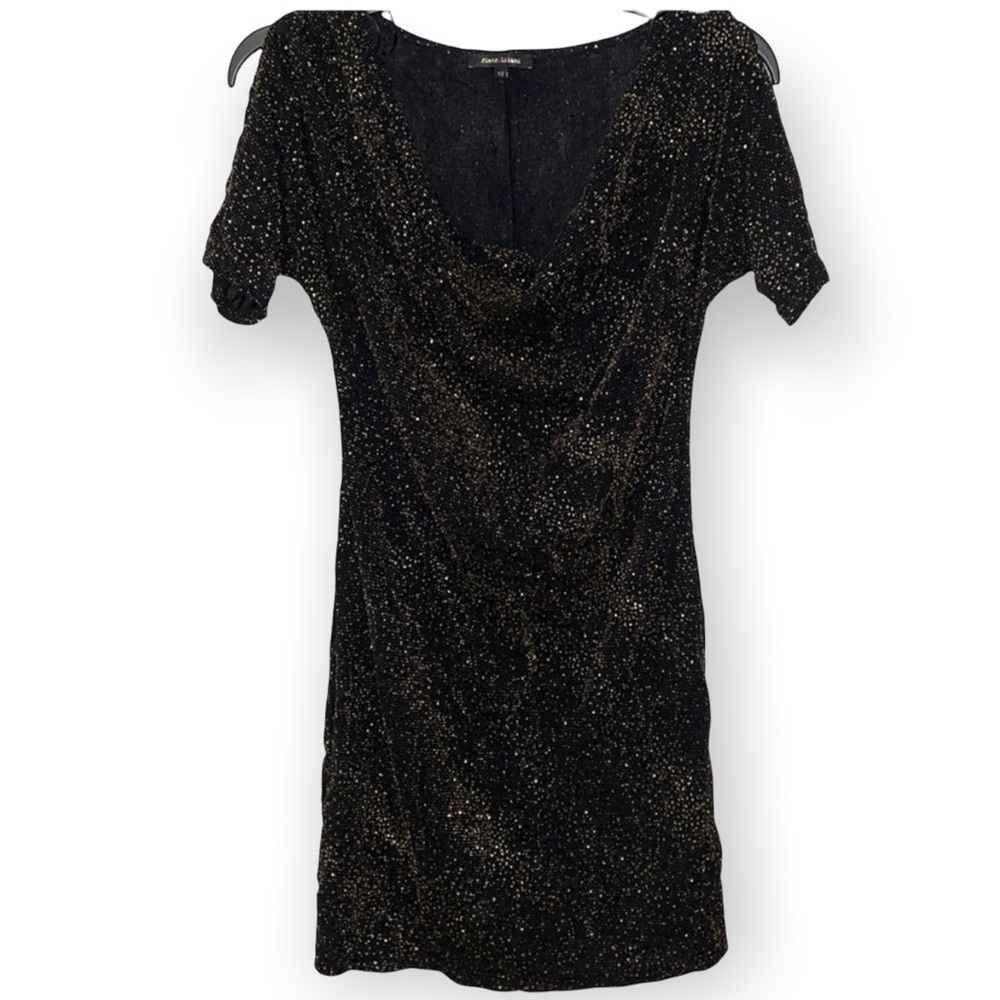 SALE! Gold and Black River Island Shimmer Dress